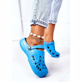 Flameshoes Ženske papuče Blue Light Crocs Eva plava 2