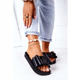 PS1 Gumene papuče s mašnom Crni travanj crna 2