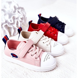 Apawwa Dječje tamnoplave crvene tenisice na čičak plava 1