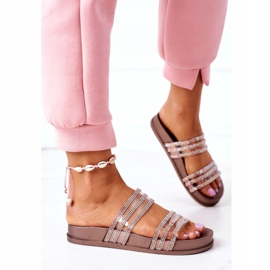 PS1 Gumene papuče s kubnim cirkonij ružičastim zlatom nedostajete ružičasta zlatna 2