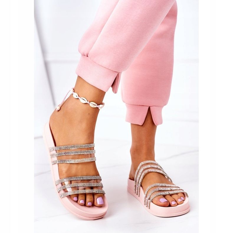 PS1 Gumene papuče s ružičastim kubnim cirkonijem nedostaju vam ružičasta 2