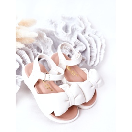 FR1 Dječje sandale s bijelom mašnom Abbie bijela 2