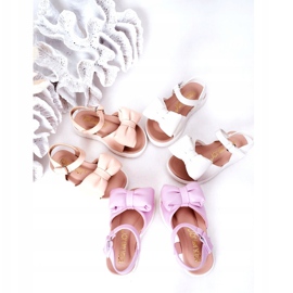 FR1 Dječje sandale s bijelom mašnom Abbie bijela 1