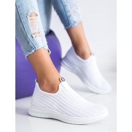 SHELOVET Tekstilne sportske cipele bijela 2