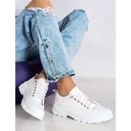 Sabatina Modne tenisice na platformi bež 1