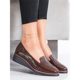 Lordsy Snake Print VINCEZA smeđa 1