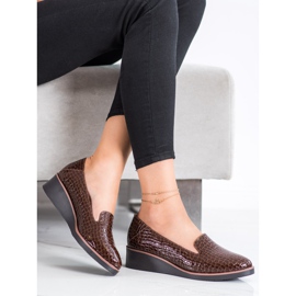 Lordsy Snake Print VINCEZA smeđa 2