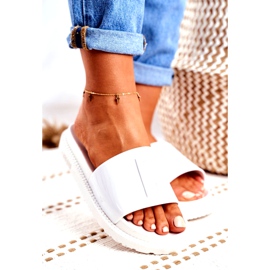 Ženske papuče Big Star na platformi bijele FF274812 bijela 1