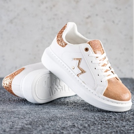 SHELOVET Elegantne tenisice na platformi bijela 1