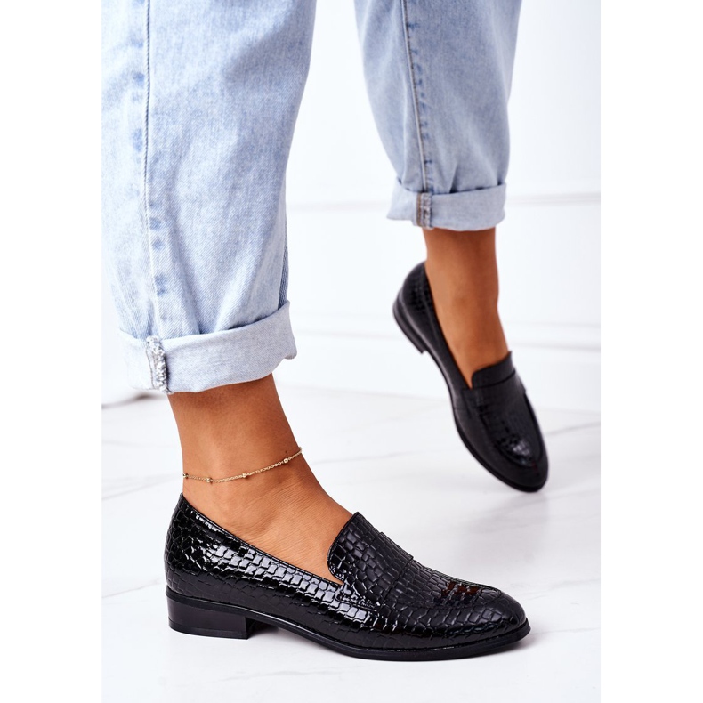 Lakirane mokasine Vinceza 21-10674 Crna crno 2