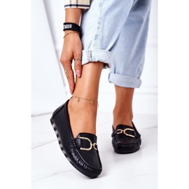 PS1 Ženske crne kožne mokasine u centru grada crno 2