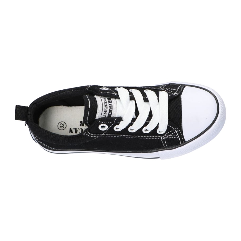 American Club Crne američke crne tenisice LH20 bijela crna 1