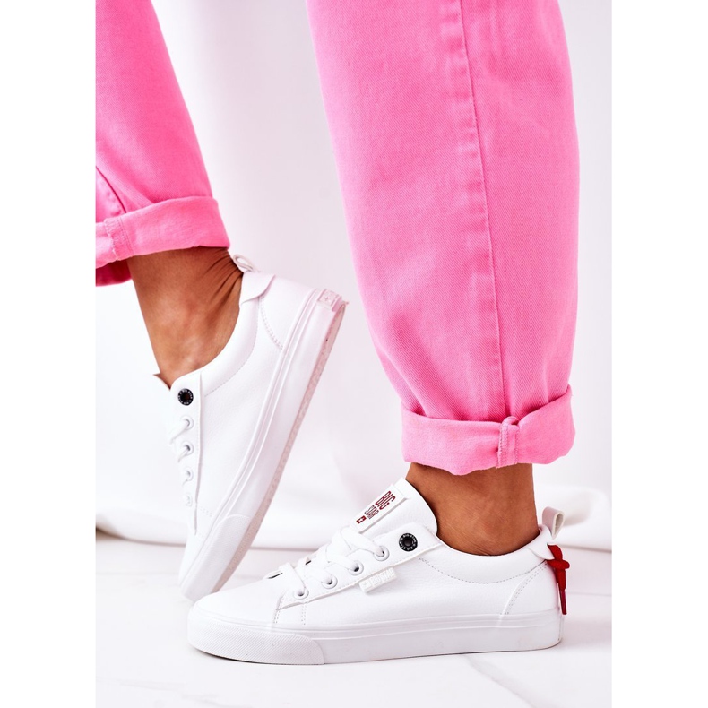 Ženske kožne tenisice Big Star GG274160 Bijele bijela 2