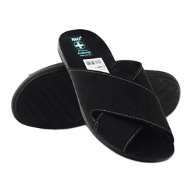 Muške papuče Adanex 20310 crne crno 3