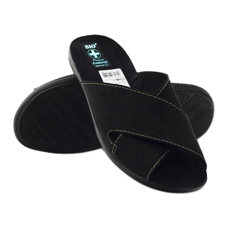 Muške papuče Adanex 20310 crne crna 3