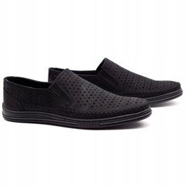 Polbut Muške ažurne cipele 2107P crne crno 2