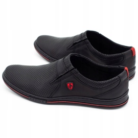 Polbut Muške kožne cipele 362 crne perforacije crna 6