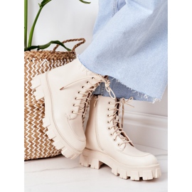 PS1 Warm Boots Workery Beżowe World Is Mine bež 2