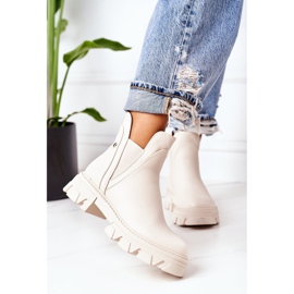 PS1 Tople čizme Jodhpur čizme Bež Hashtag 2