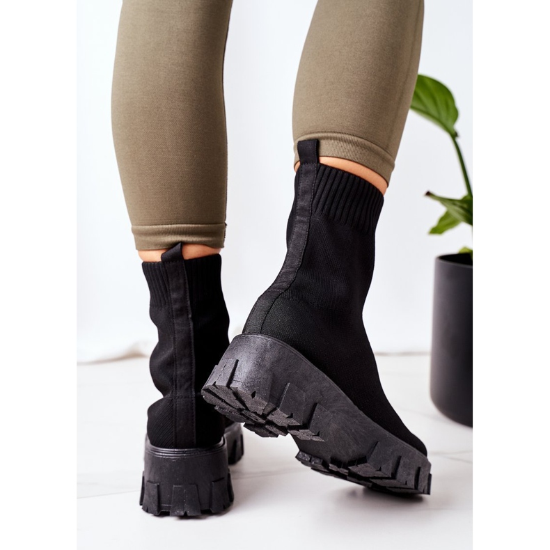 PS1 Radnici od elastične tkanine na platformi Crna inspiracija crno 1