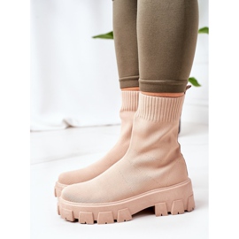 PS1 Radnici od elastične tkanine na platformi Bež Inspiracija 1