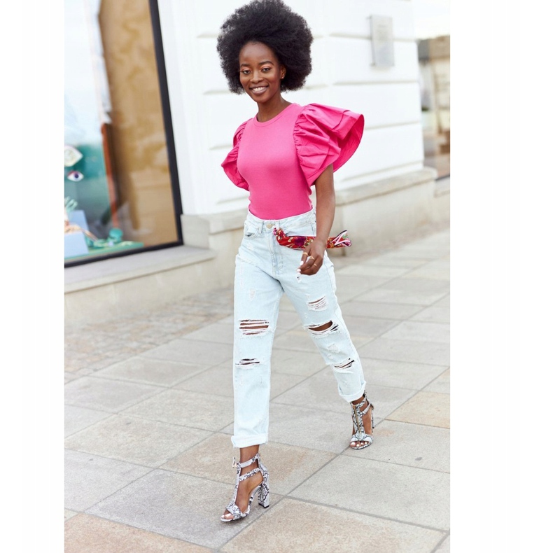 PS1 Crne sandale na šanku sa zmijskim uzorkom Ludost crna siva 3