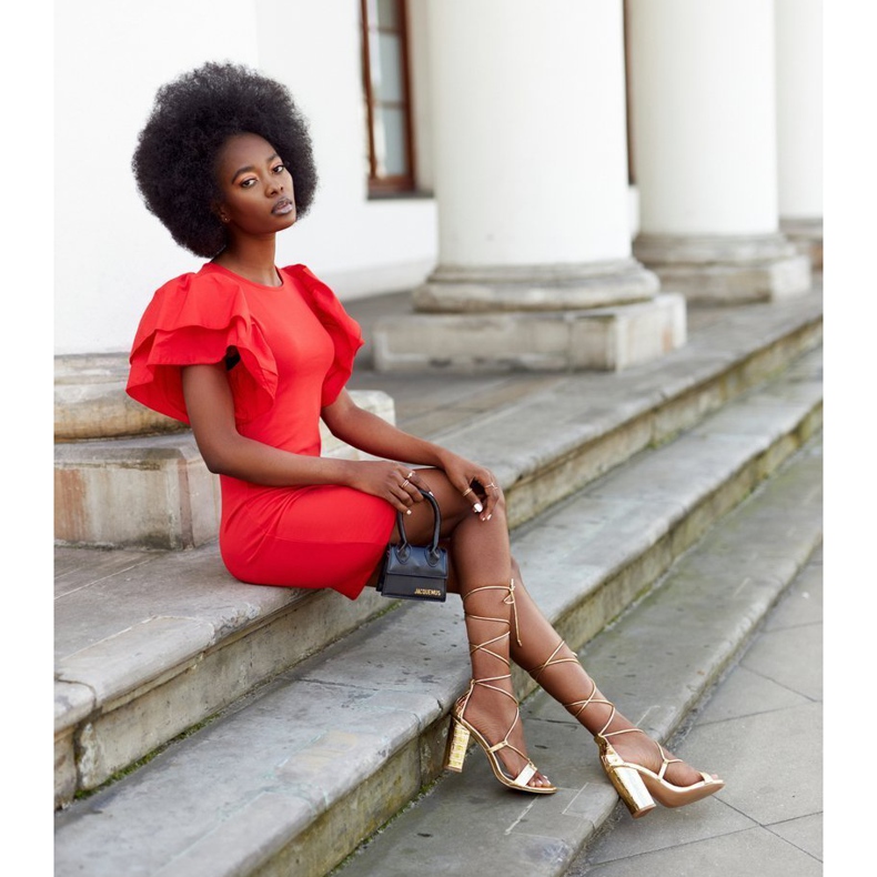 PS1 Vezane sandale na zlatnoj pisti zlatna 4