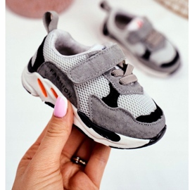 Apawwa Dječje sportske cipele s čičkom, sive siva 1