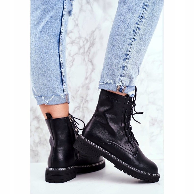 Ženske čizme Big Star Black GG274596 crno 4