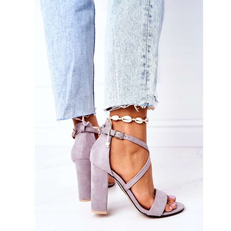 PS1 Sandale od antilopa na baru Siva pleši sa mnom 2