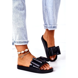 PS1 Gumene papuče s mašnom Crni travanj crna 2