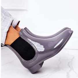 Sjajne čizme Jodhpur sive kišobrane siva 3