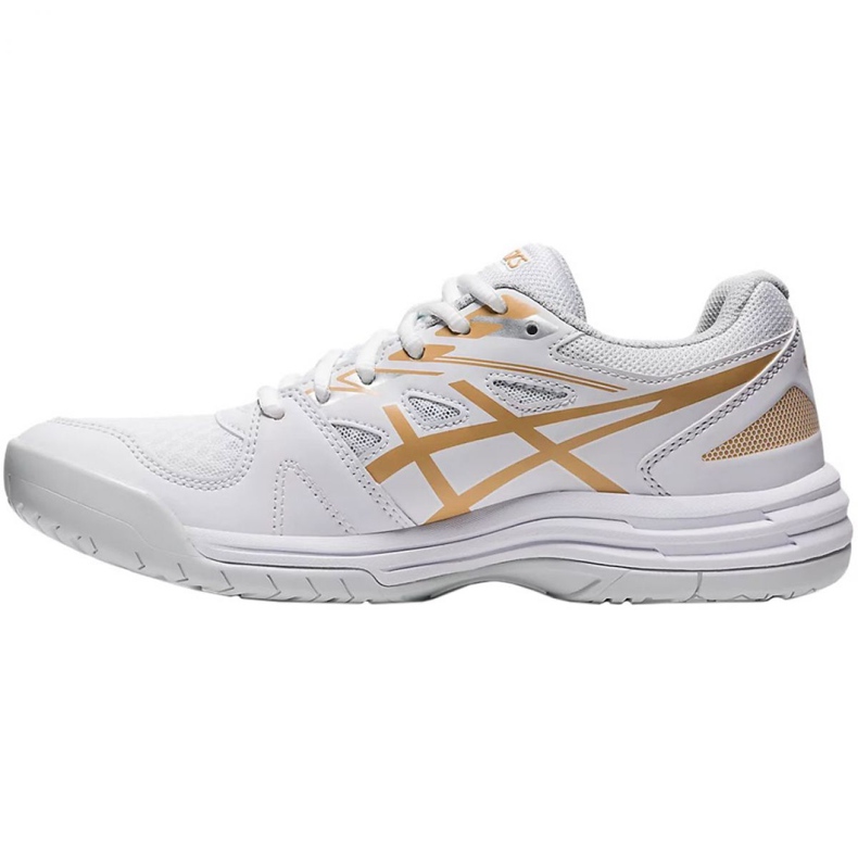 Asics Upcourt 4 W 1072A055 103 cipele za odbojku bijelo zlato bijela 2