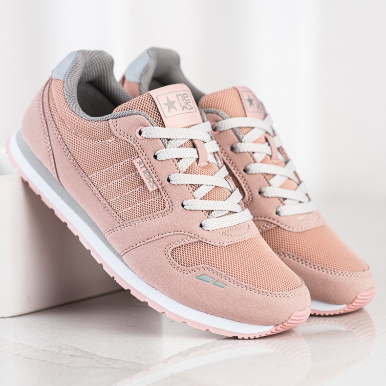 SHELOVET Lagane sportske cipele s mrežom ružičasta 1