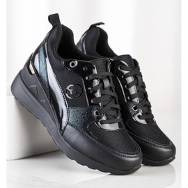 Evento Modne tenisice na klin crno 1