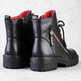 ARTIKER Kožari s ukrasnim patentnim zatvaračem crno 1