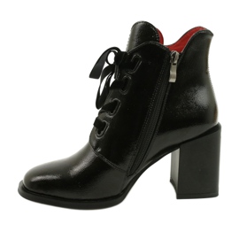 Elegantne čizme na stupu crne Filippo DBT3109 / 21 BK crno 1