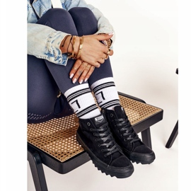 Ženske visoke tenisice Big Star FF274244 Crne crno 1