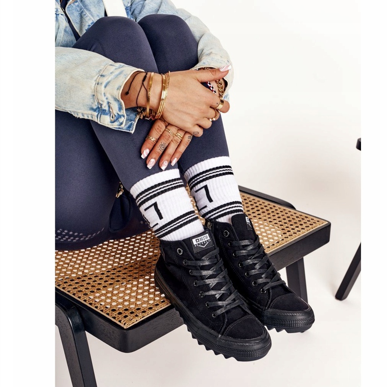 Ženske visoke tenisice Big Star FF274244 Crne crna 1