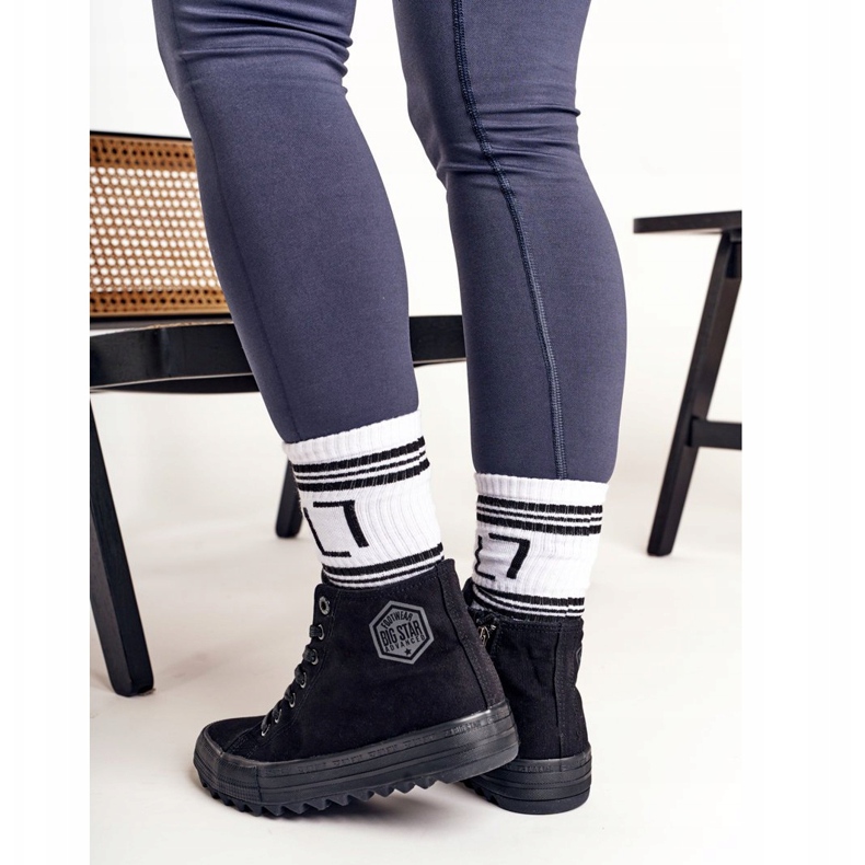 Ženske visoke tenisice Big Star FF274244 Crne crna 4