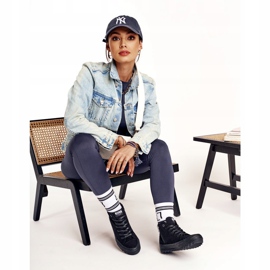 Ženske visoke tenisice Big Star FF274244 Crne crna 5