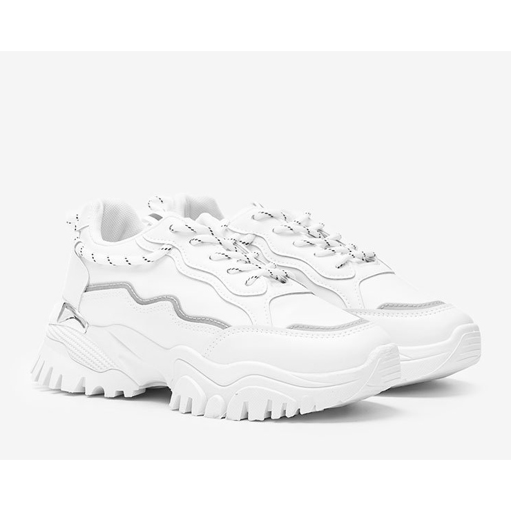 Bijele tenisice na debelom Desiare potplatu bijela 1