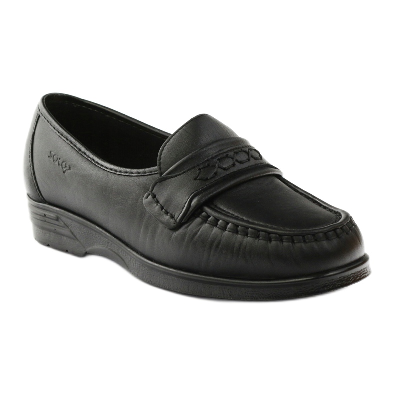 Solo loafers za osjetljive noge udobnost crno 015 1
