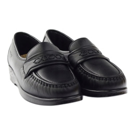 Solo loafers za osjetljive noge udobnost crno 015 crna 3