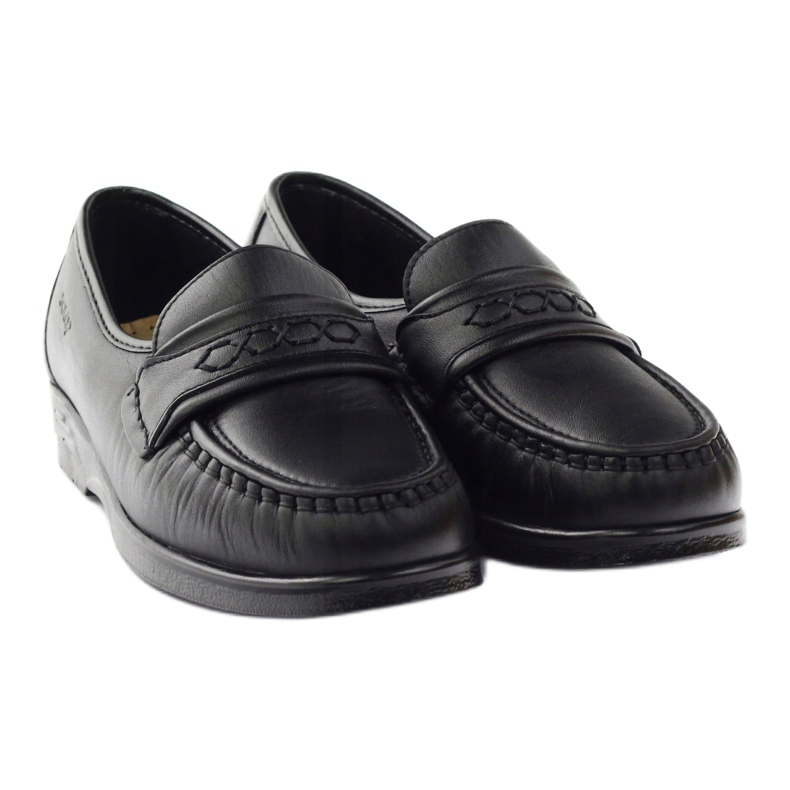 Solo loafers za osjetljive noge udobnost crno 015 crna 3