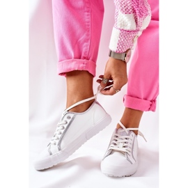 Ženske kožne tenisice Big Star II274055 Bijele bijela 2