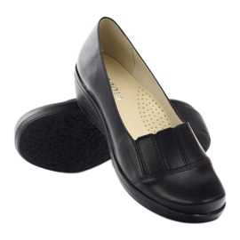Ženske pumpe klin Gregors 255 crne crna 3
