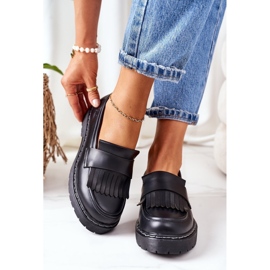 Kožne mokasine Big Star II274100 Crne crno 1