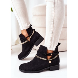 PS1 Crne čizme od antivirusa Elvira s lancem crna 2