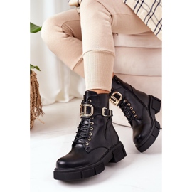 PS1 Topli radnici sa zlatnom kopčom Black Maybelle crna 2